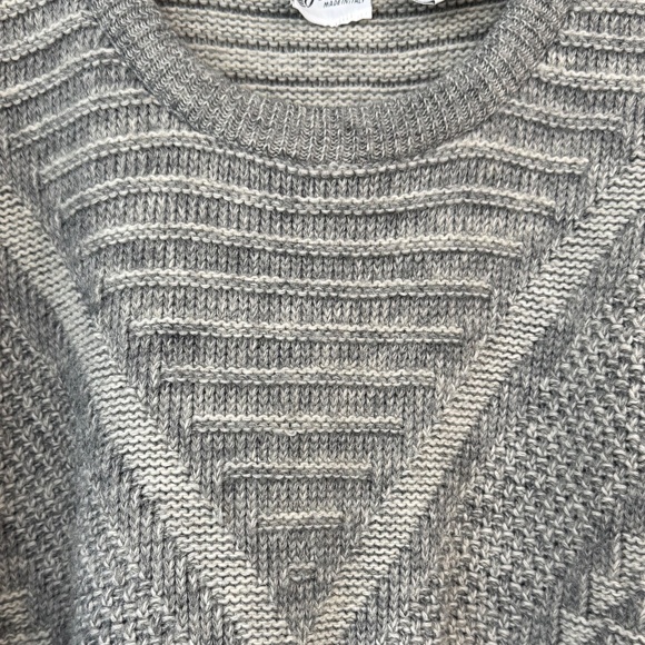 Maglificio Florence Mens Gray LS Wool Sweater Sweatshirt Sz. Large Made In Italy - Picture 2 of 12